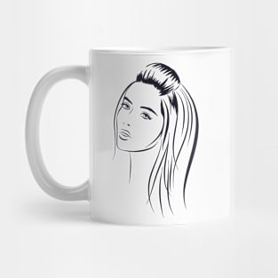 Beauty Girl  portrait Mug